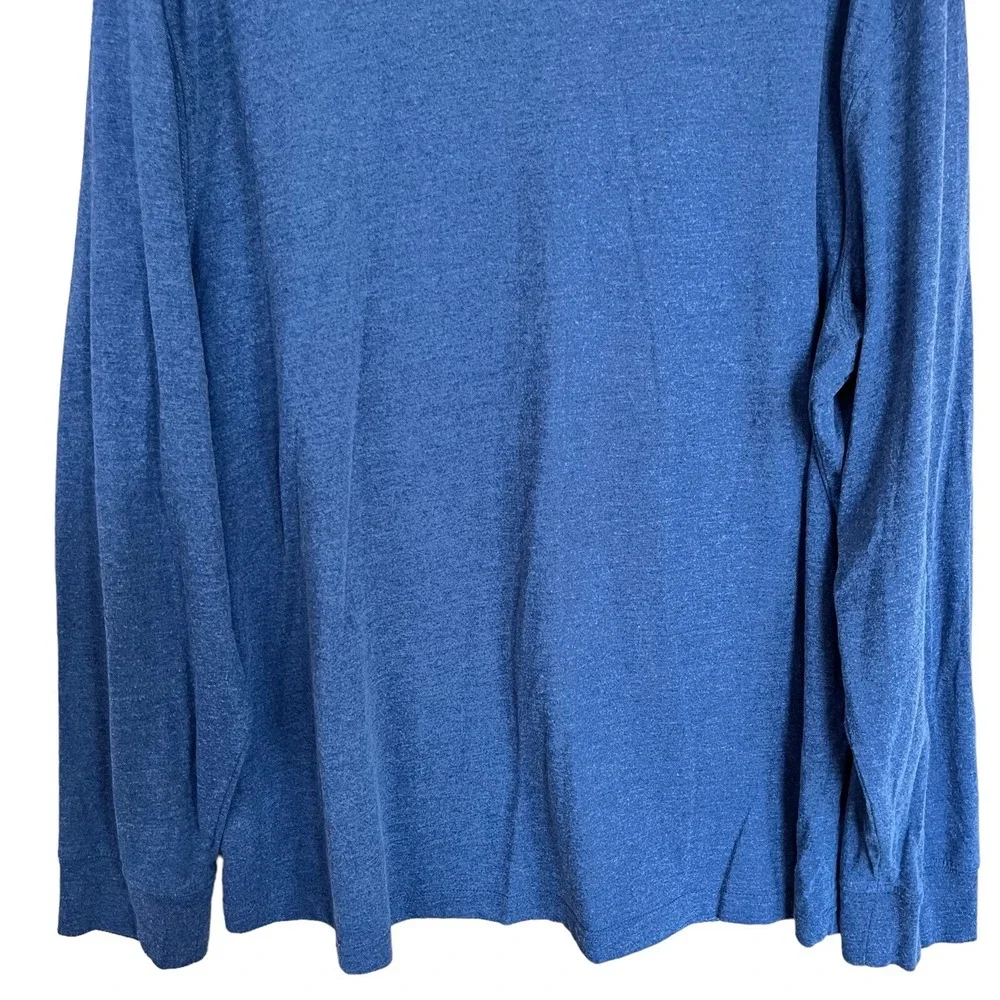 Eddie Bauer Long Sleeve Tshirt Adult XXL Blue Active Camping Fishing Workout
